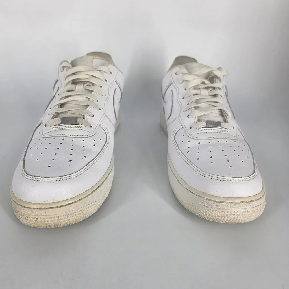 Nike Air Force 1 Low White 315122-111 Men's 14 Shoes Vintage Triple White